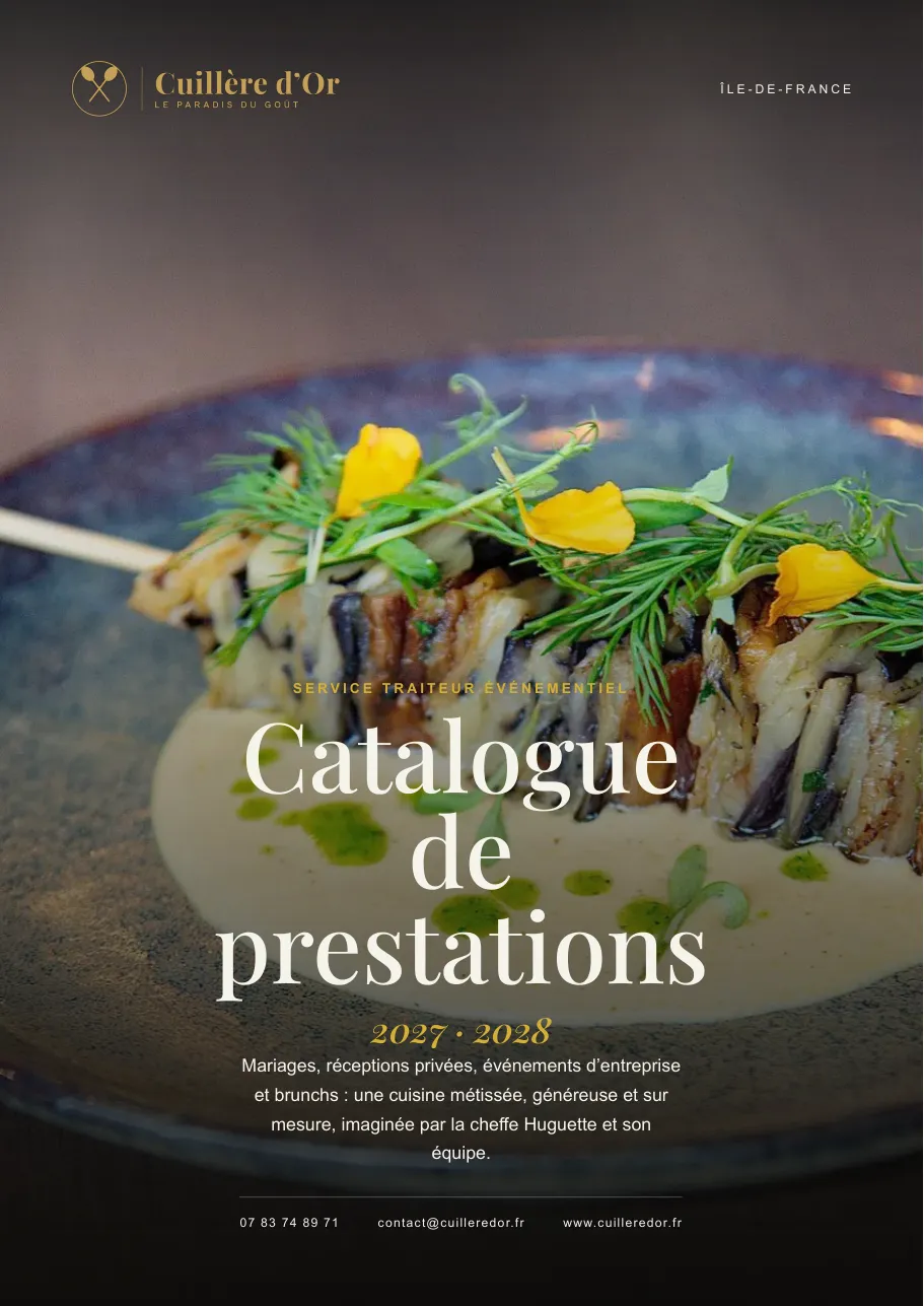 Cover of the Cuillère d’Or 2027-2028 catalogue